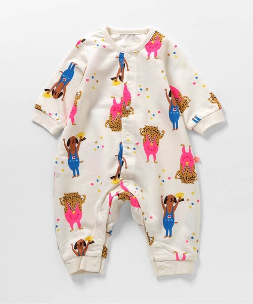 BREEZE（ブリーズ）の「総柄ロンパス マイファーストブリーズ（ロンパース・キッズ・ブラウン/グリーン/ピンク/チャコール/ラベンダー/ブルー/オフホワイト/アイボリー・60/70/80）」の21枚目の写真