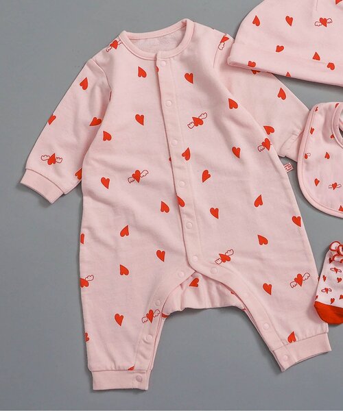 BREEZE（ブリーズ）の「総柄ロンパス マイファーストブリーズ（ロンパース・キッズ・ブラウン/グリーン/ピンク/チャコール/ラベンダー/ブルー/オフホワイト/アイボリー・60/70/80）」の15枚目の写真