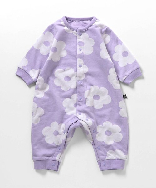 BREEZE（ブリーズ）の「総柄ロンパス マイファーストブリーズ（ロンパース・キッズ・ブラウン/グリーン/ピンク/チャコール/ラベンダー/ブルー/オフホワイト/アイボリー・60/70/80）」の11枚目の写真