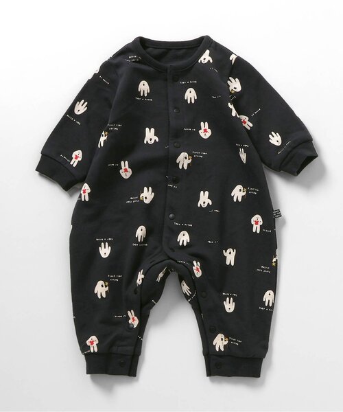 BREEZE（ブリーズ）の「総柄ロンパス マイファーストブリーズ（ロンパース・キッズ・ブラウン/グリーン/ピンク/チャコール/ラベンダー/ブルー/オフホワイト/アイボリー・60/70/80）」の12枚目の写真