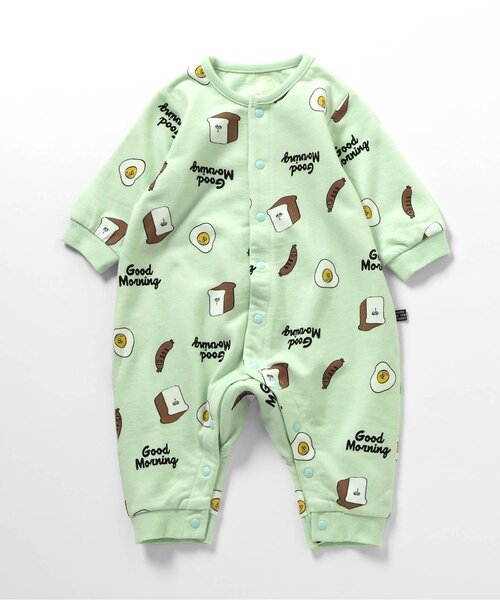 BREEZE（ブリーズ）の「総柄ロンパス マイファーストブリーズ（ロンパース・キッズ・ブラウン/グリーン/ピンク/チャコール/ラベンダー/ブルー/オフホワイト/アイボリー・60/70/80）」の13枚目の写真