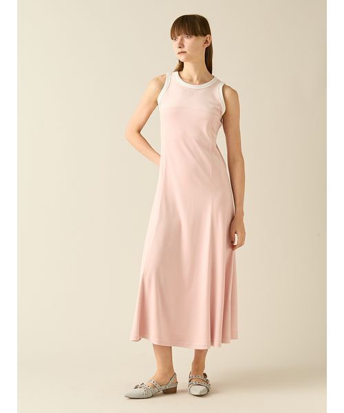 FURFUR(ファーファー)の「リンガーベロアロングワンピース(ワンピース・レディース・ピンク/ライトブルー/ブラック・F)」の3枚目の写真