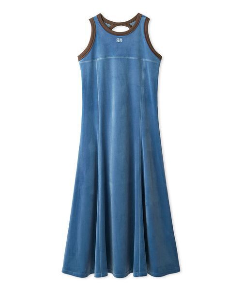 FURFUR(ファーファー)の「リンガーベロアロングワンピース(ワンピース・レディース・ピンク/ライトブルー/ブラック・F)」の14枚目の写真