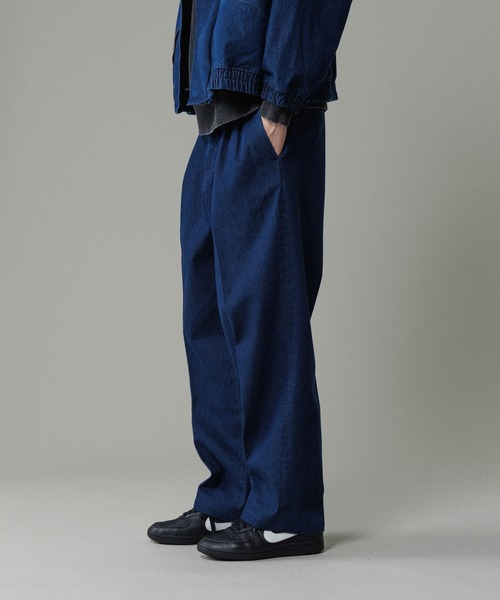 ADAM ET ROPÉ ワイドデニムパンツ ワイド イージー デニムパンツ ⁄ ADAM ET ROPE\u0027 JEANS -GRID-