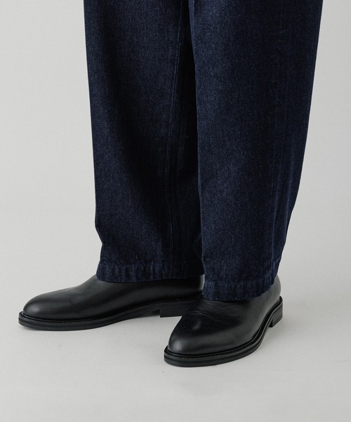 ADAM ET ROPE'（アダムエロペ）の「ワイド イージー デニムパンツ / ADAM ET ROPE' JEANS -GRID-（デニムパンツ・メンズ・ブラック系その他/ネイビー・M/L）」の14枚目の写真