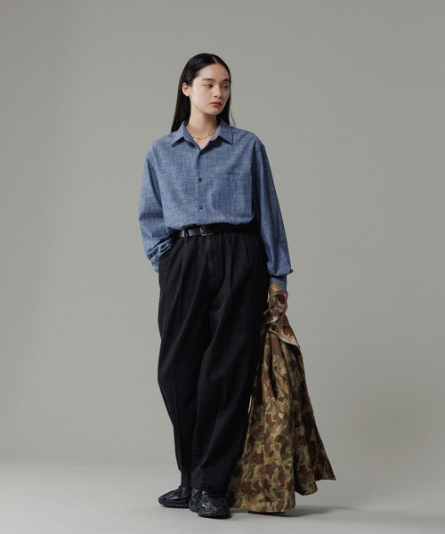 ADAM ET ROPE'（アダムエロペ）の「ワイド イージー デニムパンツ / ADAM ET ROPE' JEANS -GRID-（デニムパンツ・メンズ・ブラック系その他/ネイビー・M/L）」の22枚目の写真