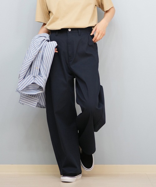 RIKKA FEMME(リッカファーム)の「ワイドエッグチノパンツ(チノパンツ・レディース・チャコールグレー/ネイビー・マルチサイズ)」の16枚目の写真