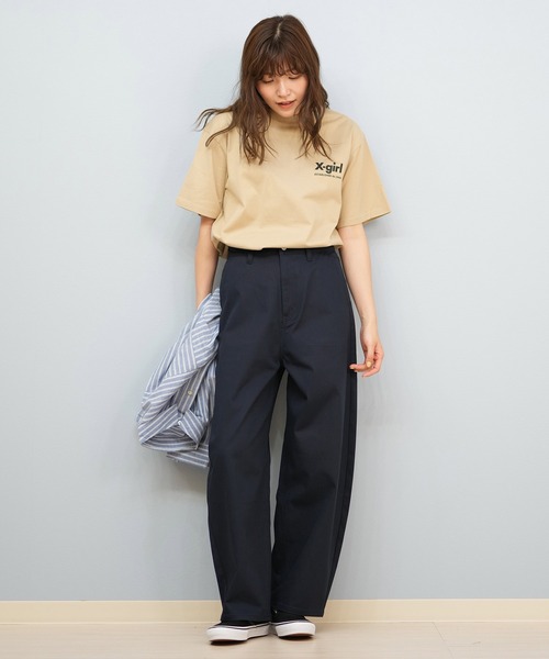 RIKKA FEMME(リッカファーム)の「ワイドエッグチノパンツ(チノパンツ・レディース・チャコールグレー/ネイビー・マルチサイズ)」の20枚目の写真