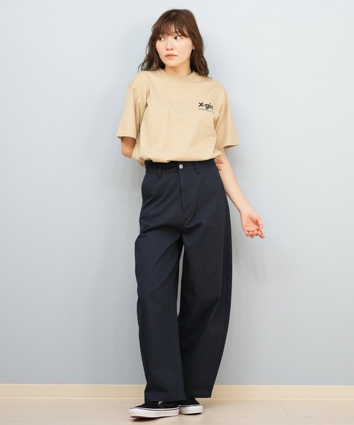 RIKKA FEMME(リッカファーム)の「ワイドエッグチノパンツ(チノパンツ・レディース・チャコールグレー/ネイビー・マルチサイズ)」の21枚目の写真