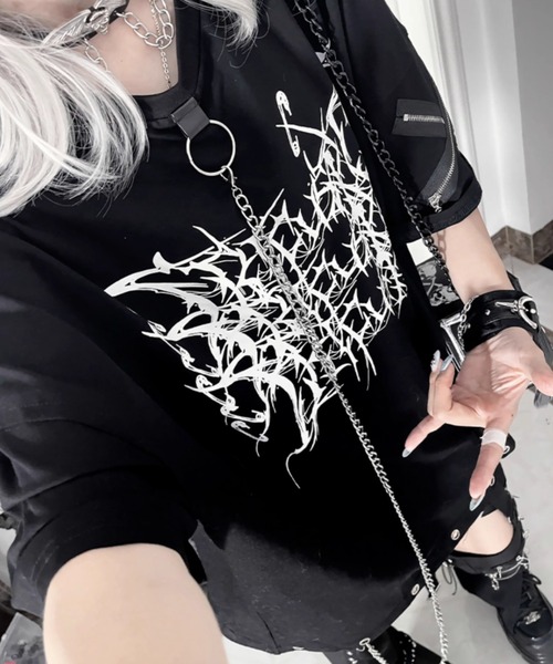 ナドゥパーツ 5枚セット 英語 アートグラフィックカットソー/Tシャツ インポートセレクト│A