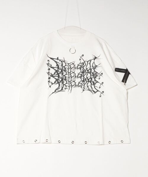 NOVESSEL（ノベセル）の「『TricuspidC/トライカスピッドシー』チェーン付きプリントTシャツ（Tシャツ/カットソー・レディース・ブラック/ホワイト・SMALL）」の19枚目の写真