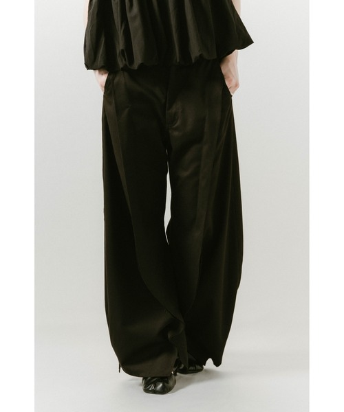 Knuth Marf（クヌースマーフ）の「Knuth Marf slit deformed pants(unisex)（その他パンツ・レディース・ブラック/その他/ブラウン・SMALL/X-SMALL/MEDIUM）」の4枚目の写真
