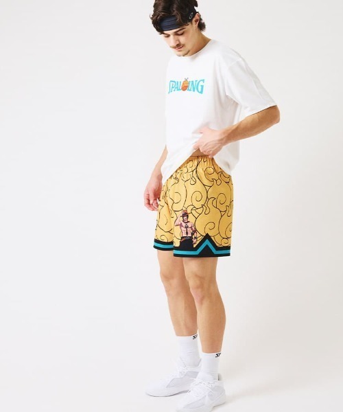 SPALDING(スポルディング)の「【SPALDING/スポルディング】ジャージーショーツ ONE PIECE メラメラの実/吸水速乾機能・UVカット機能・アニメショーツ(その他パンツ・メンズ・オレンジ・MEDIUM/LARGE)」の7枚目の写真