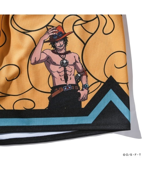 SPALDING(スポルディング)の「【SPALDING/スポルディング】ジャージーショーツ ONE PIECE メラメラの実/吸水速乾機能・UVカット機能・アニメショーツ(その他パンツ・メンズ・オレンジ・MEDIUM/LARGE)」の5枚目の写真