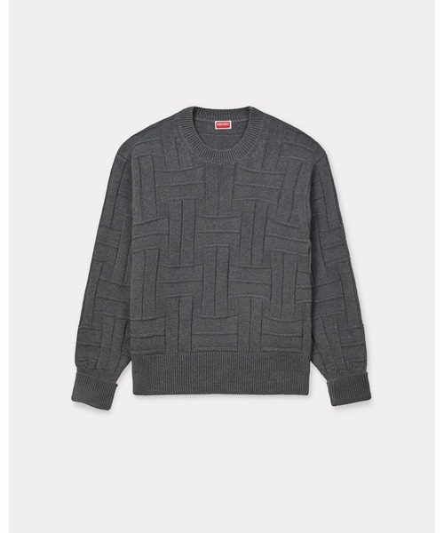 KENZO(ケンゾー)の「'KENZO Weave' エンブロイダリー ジャンパー(ニット/セーター・メンズ・グレー系その他・SMALL/LARGE/MEDIUM)」の6枚目の写真