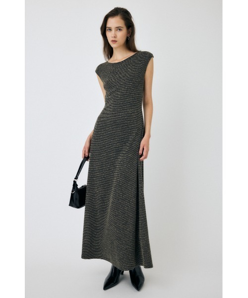 MOUSSY(マウジー)の「BOUCLE TWEED ドレス(ワンピース・レディース・ブラック系その他/ブラック・1/2)」の4枚目の写真