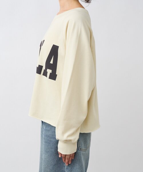 予約【新色追加/Yossshiiii企画】ワイドロゴカットオフスエット