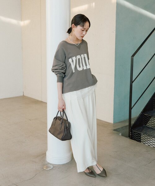 リヴドロワ　Yossshiiii企画　ワイドロゴカットオフスエット 新色追加/Yossshiiii企画】ワイドロゴカットオフスエット（スウェット