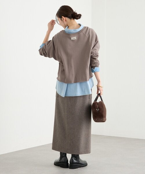 予約【新色追加/Yossshiiii企画】ワイドロゴカットオフスエット