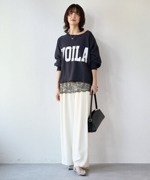 予約【新色追加/Yossshiiii企画】ワイドロゴカットオフスエット