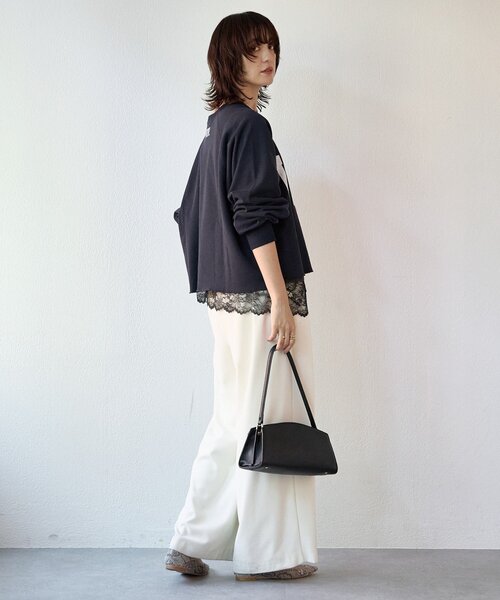 新色追加/Yossshiiii企画】ワイドロゴカットオフスエット（スウェット