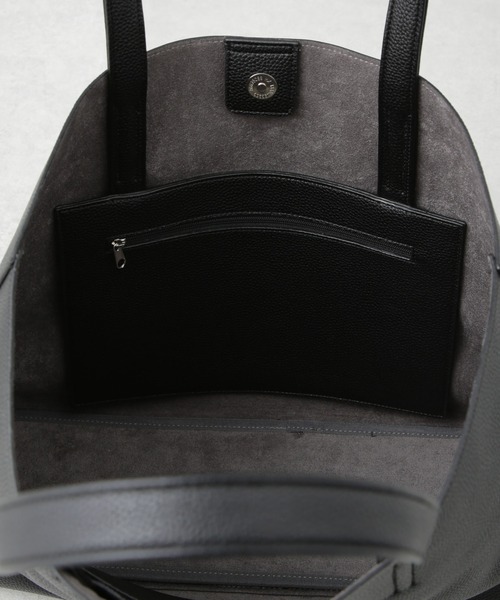 NANO universe（ナノユニバース）の「フェイクレザートートバッグ（トートバッグ・メンズ・ブラック・FREE）」の8枚目の写真