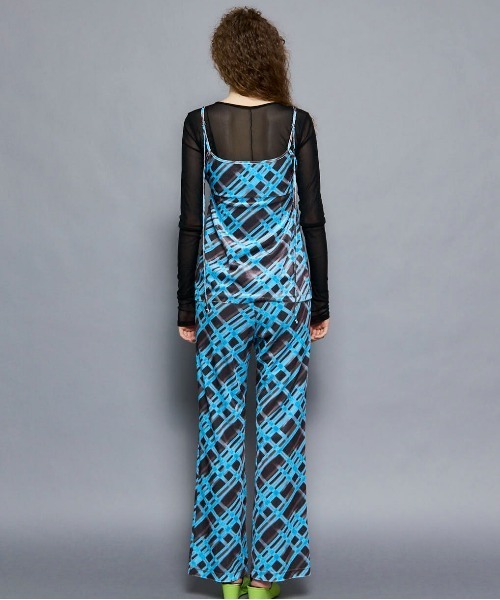 パンツ maison special Multiway Layered Pants セール】Multiway Layered Plaid Velour Pants/マルチウェイレイヤード