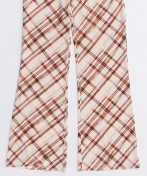 MAISON SPECIAL(メゾンスペシャル)の「Multiway Layered Plaid Velour Pants/マルチウェイレイヤードチェックベロアパンツ(その他パンツ・レディース・ブラウン/アイボリー・36/38)」の16枚目の写真