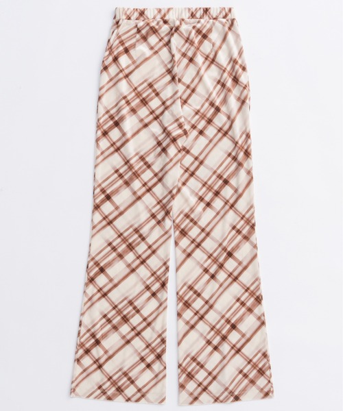 MAISON SPECIAL(メゾンスペシャル)の「Multiway Layered Plaid Velour Pants/マルチウェイレイヤードチェックベロアパンツ(その他パンツ・レディース・ブラウン/アイボリー・36/38)」の19枚目の写真