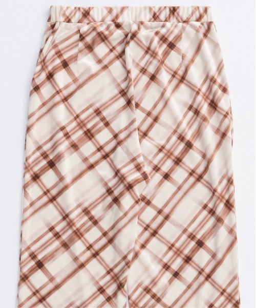 MAISON SPECIAL(メゾンスペシャル)の「Multiway Layered Plaid Velour Pants/マルチウェイレイヤードチェックベロアパンツ(その他パンツ・レディース・ブラウン/アイボリー・36/38)」の20枚目の写真