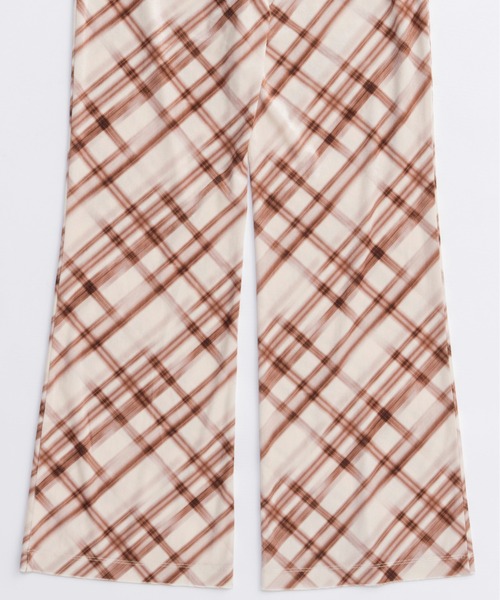 MAISON SPECIAL(メゾンスペシャル)の「Multiway Layered Plaid Velour Pants/マルチウェイレイヤードチェックベロアパンツ(その他パンツ・レディース・ブラウン/アイボリー・36/38)」の21枚目の写真