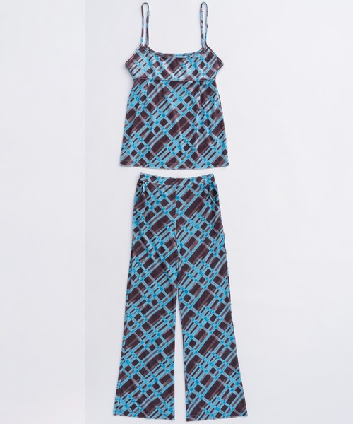 MAISON SPECIAL(メゾンスペシャル)の「Multiway Layered Plaid Velour Pants/マルチウェイレイヤードチェックベロアパンツ(その他パンツ・レディース・ブラウン/アイボリー・36/38)」の10枚目の写真