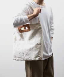 SLOW | SLOW スロウ / truck - 2way tote bag L - ヌバックレザー×コットンリネンキャンバス2WAYトートバッグ ショルダーバッグ / 300S121J(トートバッグ)