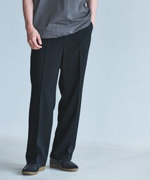 green label relaxing | ポリエステル カルゼ ワイド ストレート ユーティリティパンツ イージーパンツ  -ストレッチ-(その他パンツ)