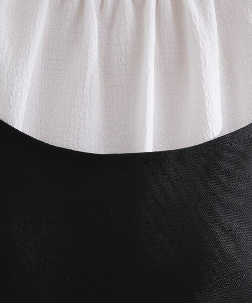 grove（グローブ）の「【2点SET/お洒落見え/体型カバー】ツイード調キャミ×ブラウスセット（シャツ/ブラウス・レディース・オレンジ/ブラック/グレー・01/02/03/04/05）」の11枚目の写真