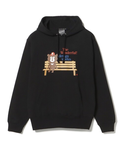 BEAMS T(ビームスティー)の「BEAMS T / ベンチ ベアー スウェット フーディー(スウェット・メンズ・グレー/ブラック・MEDIUM/X-LARGE/SMALL/LARGE)」の1枚目の写真