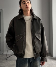 Classical Origin(NVJIW)́yClassical OriginzuSNBvBe[WU[ȓu]^Vintage Leather Padded Blouson(u])