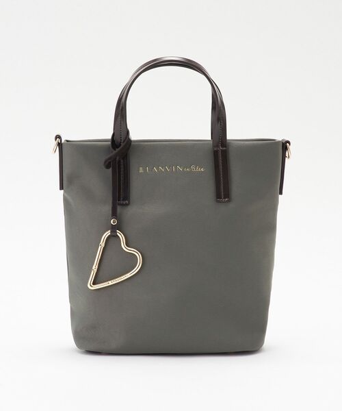 LANVIN en Bleu(ランバンオンブルー)の「マルク ハートカラビナ小トート(トートバッグ・レディース・キャメル/ブラック/チャコールグレー・FREE)」の1枚目の写真