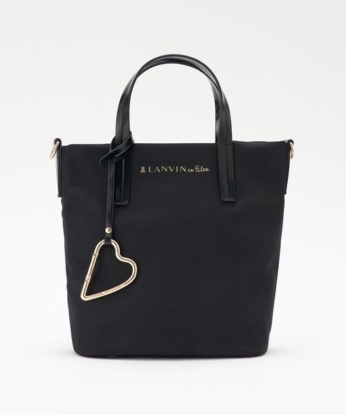 LANVIN en Bleu(ランバンオンブルー)の「マルク ハートカラビナ小トート(トートバッグ・レディース・キャメル/ブラック/チャコールグレー・FREE)」の2枚目の写真