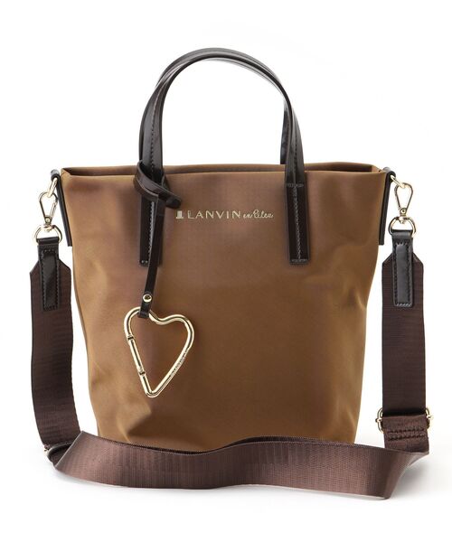 LANVIN en Bleu(ランバンオンブルー)の「マルク ハートカラビナ小トート(トートバッグ・レディース・キャメル/ブラック/チャコールグレー・FREE)」の4枚目の写真