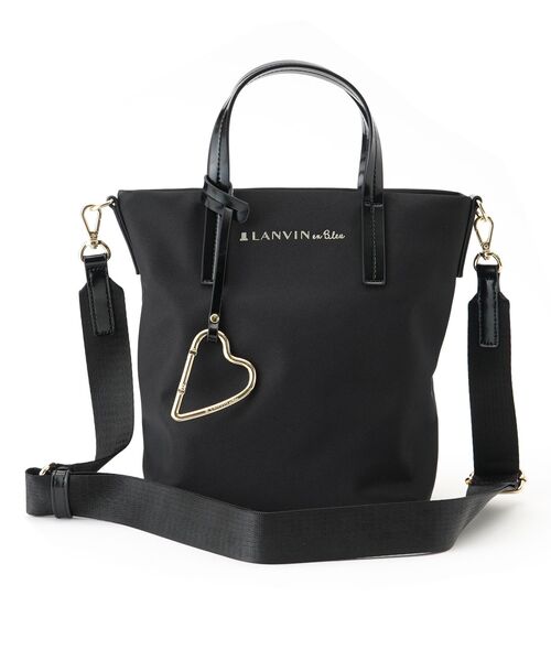 LANVIN en Bleu(ランバンオンブルー)の「マルク ハートカラビナ小トート(トートバッグ・レディース・キャメル/ブラック/チャコールグレー・FREE)」の6枚目の写真