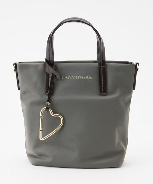 LANVIN en Bleu(ランバンオンブルー)の「マルク ハートカラビナ小トート(トートバッグ・レディース・キャメル/ブラック/チャコールグレー・FREE)」の12枚目の写真