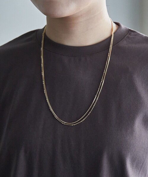 coen(コーエン)の「チェーンMIXマルチwayロングネックレス(ネックレス・レディース・シルバー/ゴールド・FREE)」の2枚目の写真