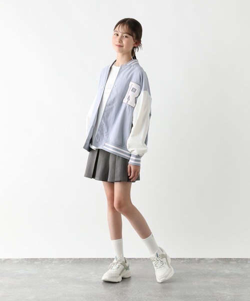 GLOBAL WORK(グローバルワーク)の「洗える撥水スタジャン/577755(ブルゾン・キッズ・ネイビー/ブラック/グレイッシュベージュ/サックスブルー・130cm/140cm/150cm/160cm)」の19枚目の写真