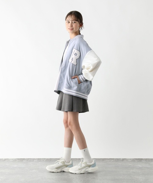 GLOBAL WORK(グローバルワーク)の「洗える撥水スタジャン/577755(ブルゾン・キッズ・ネイビー/ブラック/グレイッシュベージュ/サックスブルー・130cm/140cm/150cm/160cm)」の20枚目の写真