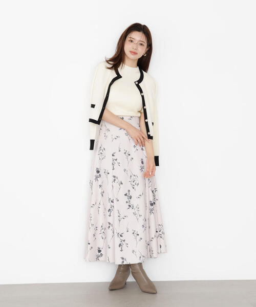 PROPORTION BODY DRESSING（プロポーションボディドレッシング）の「＜ハンドウォッシャブル＞ニュアンス釦ニットアンサンブル / 1215270906（アンサンブル・レディース・ホワイト系その他/ピンク/ブラック・SMALL/MEDIUM）」の4枚目の写真