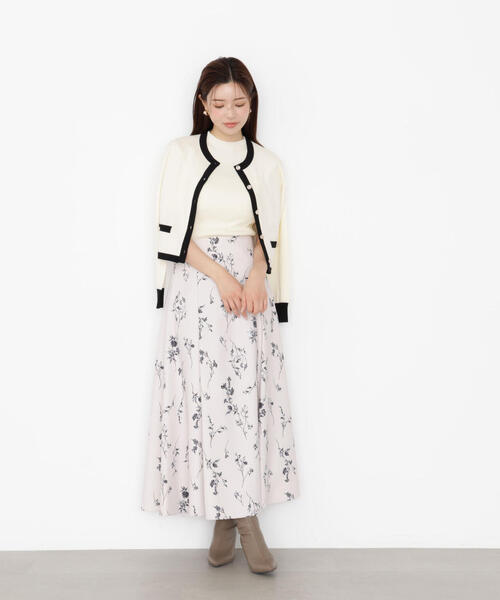 PROPORTION BODY DRESSING（プロポーションボディドレッシング）の「＜ハンドウォッシャブル＞ニュアンス釦ニットアンサンブル / 1215270906（アンサンブル・レディース・ホワイト系その他/ピンク/ブラック・SMALL/MEDIUM）」の5枚目の写真