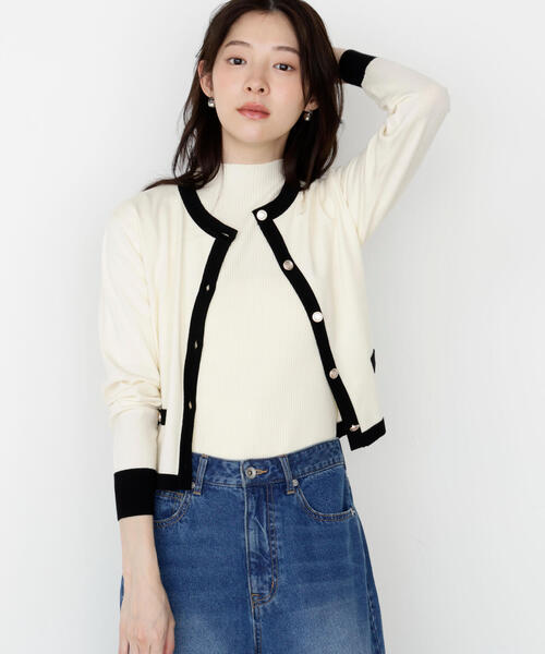 PROPORTION BODY DRESSING（プロポーションボディドレッシング）の「＜ハンドウォッシャブル＞ニュアンス釦ニットアンサンブル / 1215270906（アンサンブル・レディース・ホワイト系その他/ピンク/ブラック・SMALL/MEDIUM）」の7枚目の写真