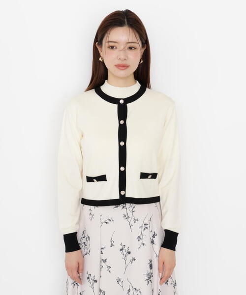 PROPORTION BODY DRESSING（プロポーションボディドレッシング）の「＜ハンドウォッシャブル＞ニュアンス釦ニットアンサンブル / 1215270906（アンサンブル・レディース・ホワイト系その他/ピンク/ブラック・SMALL/MEDIUM）」の8枚目の写真