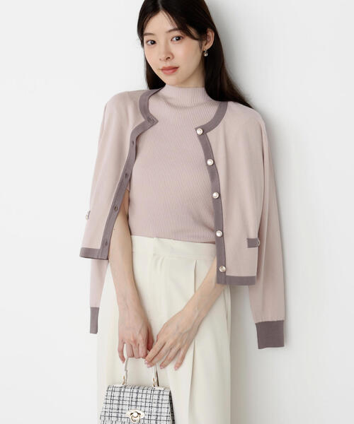 PROPORTION BODY DRESSING（プロポーションボディドレッシング）の「＜ハンドウォッシャブル＞ニュアンス釦ニットアンサンブル / 1215270906（アンサンブル・レディース・ホワイト系その他/ピンク/ブラック・SMALL/MEDIUM）」の20枚目の写真